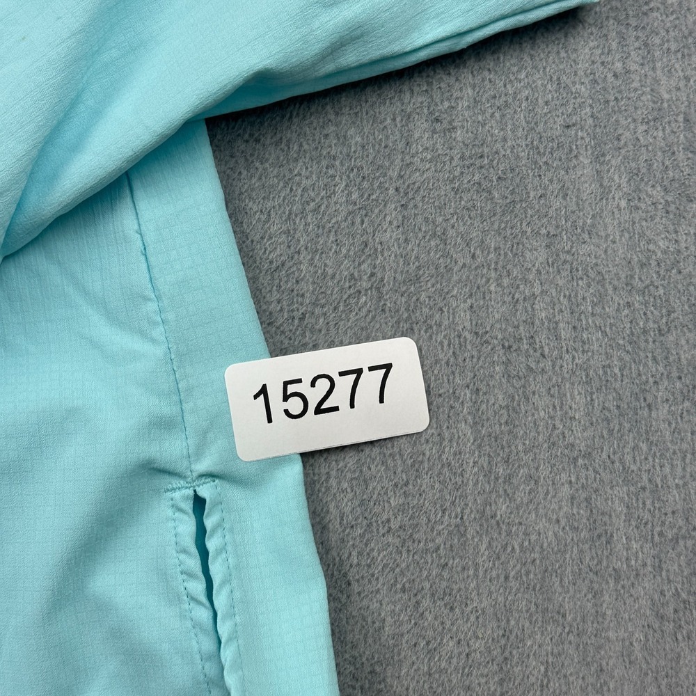 Columbia Shirt Womens Medium Blue Long Sleeves Fishing Sun Protection Button Up - Picture 12 of 12